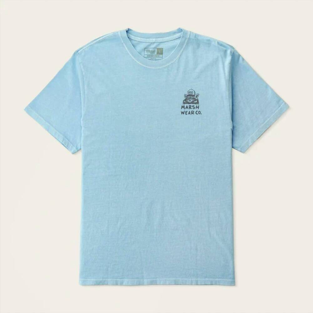 NEW MARSH WEAR men's stay awhile tee in hazy blue